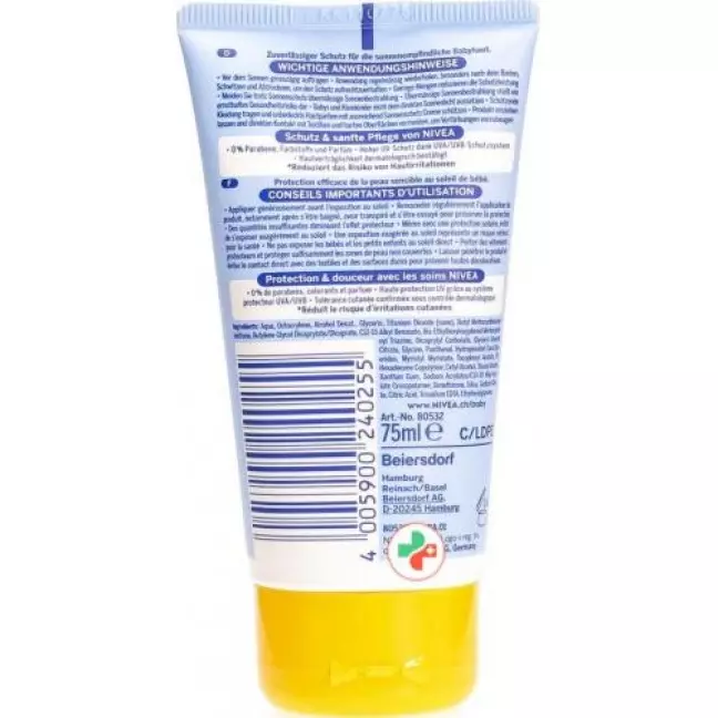 Сонцезахисний крем Nivea Baby SPF 50+ 75 мл Сонцезахисний крем Nivea Baby SPF 50+ 75 мл