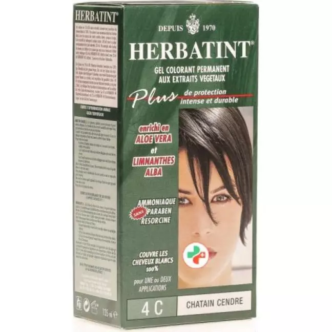 Herbatint Haarfarbegel 4c Asch Braun 150мл Herbatint Haarfarbegel 4c Asch Braun 150мл