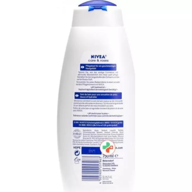 Ванна для догляду Nivea Care & Roses 750 мл Ванна для догляду Nivea Care & Roses 750 мл