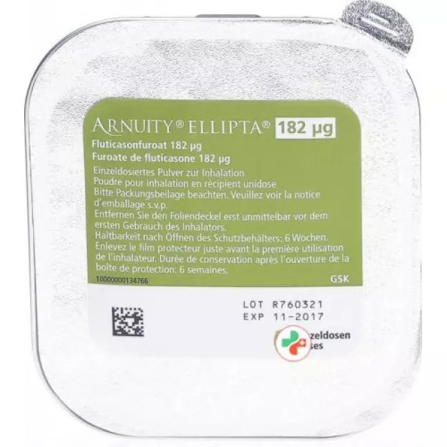 ELLIPTA Inh Plv 182 мкг ELLIPTA Inh Plv 182 мкг