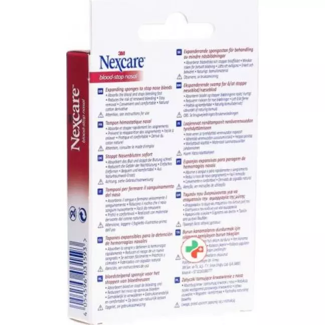 3M Nexcare Blood Stop Назальні пробки 6 шт 3M Nexcare Blood Stop Назальні пробки 6 шт