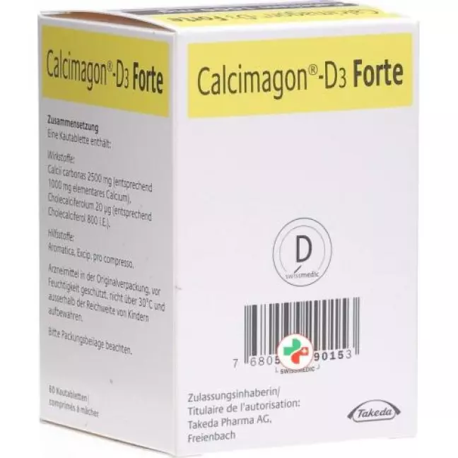 Calcimagon D3 Forte Chewable Lemon Ds 60 шт Calcimagon D3 Forte Chewable Lemon Ds 60 шт