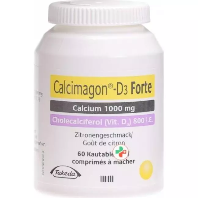 Calcimagon D3 Forte Chewable Lemon Ds 60 шт Calcimagon D3 Forte Chewable Lemon Ds 60 шт