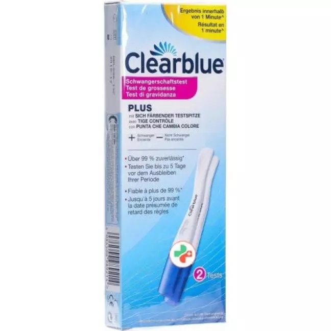 Швидкий тест на вагітність Clearblue 2 шт