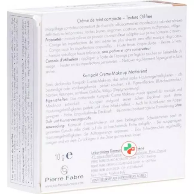 Avene Couvrance Kompakt Make-Up Mat Sand 03 10г Avene Couvrance Kompakt Make-Up Mat Sand 03 10г