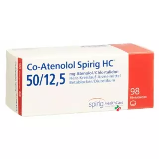 Co-Атенолол Спіріг 50/12.5 98 таблеток покритих оболонкою