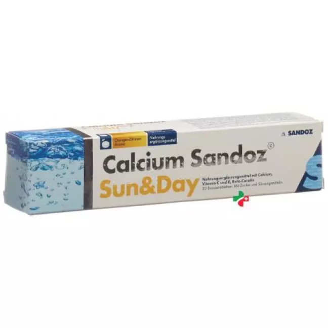 Кальцій Sandoz Sun &amp; Day Brause таблетки 20 шт