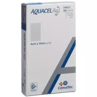 Aquacel Ag Hydrofiber Silber Kompressen 4x10см 10 пакетиков