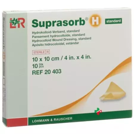 Suprasorb H Standard Hydrokolloid Verband 10x10см 10 штук Suprasorb H Standard Hydrokolloid Verband 10x10см 10 штук