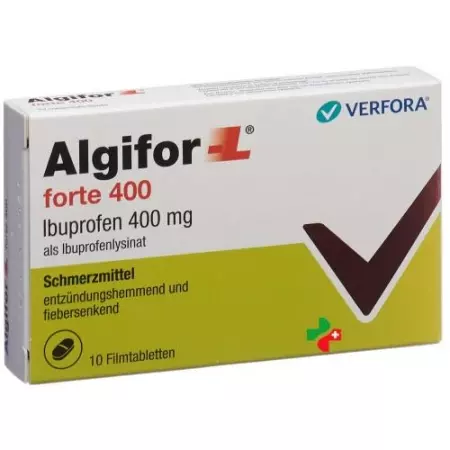 Альгіфор-Л форте Фільмтабл 400 мг 10 шт Альгіфор-Л форте Фільмтабл 400 мг 10 шт