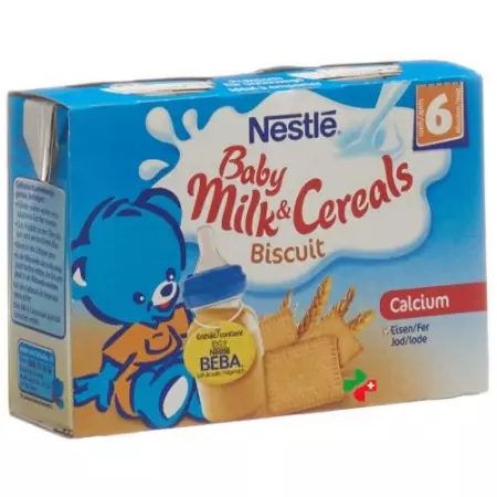 Nestle Baby Milk &amp; Cereals Biscuit 2x 200мл
