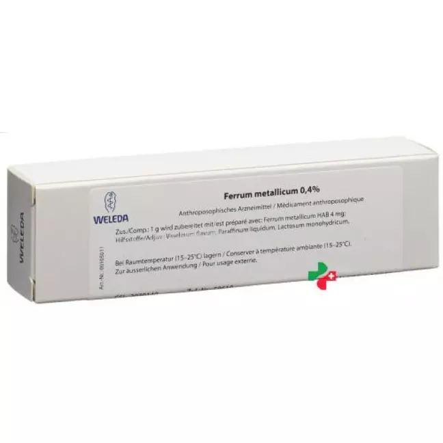 Weleda Ferrum metallicum 0,4% мазь 23 г Weleda Ferrum metallicum 0,4% мазь 23 г