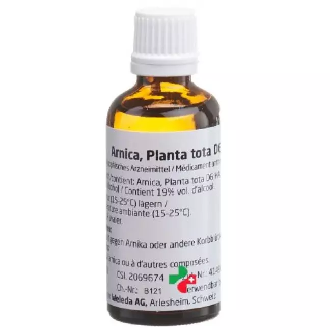 Weleda Arnica Planta tota Dil D 6 50 мл Weleda Arnica Planta tota Dil D 6 50 мл