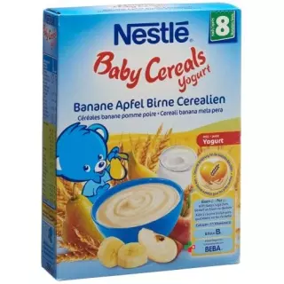 Nestle Baby Cereals Yogurt Banane Apfel Birne Cerealien для 8-місячних 250г
