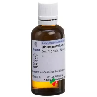 Weleda Stibium metallicum praeparatum Dil D 6 50 мл