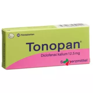 Тонопан 12,5 мг 20 пігулок покритих оболонкою