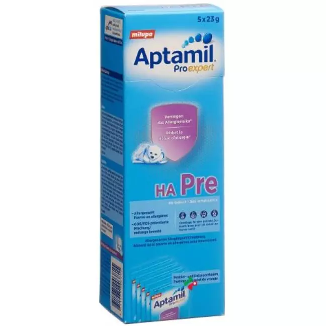 Milupa Aptamil Ha Pre Portionen 5x 23г Milupa Aptamil Ha Pre Portionen 5x 23г