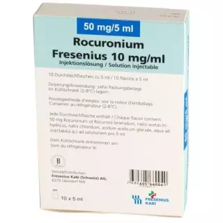 Rocuronium Fresenius Inj Lös 50 мг/5 мл Діаметр 10 шт.
