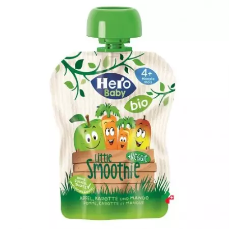 Hero Baby Bio Apfel Mango Karotte 90 g Hero Baby Bio Apfel Mango Karotte 90 g