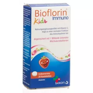 Биофлорин Иммуно Детский 20 жевательных таблеток со вкусом клубники