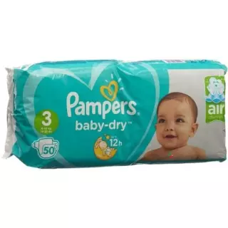 Pampers Baby Dry размер 3 4-9кг Midi Sparpack 50 штук