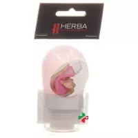 Силіконова дорожня пляшка Herba 40мл рожева
