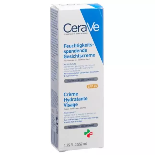 CeraVe зволожуючий крем для обличчя SPF25 Disp 52 мл