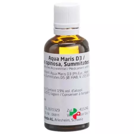 Weleda Aqua Maris D 3/Prunus spinosa Summitates D 5 Dil 50 мл Weleda Aqua Maris D 3/Prunus spinosa Summitates D 5 Dil 50 мл