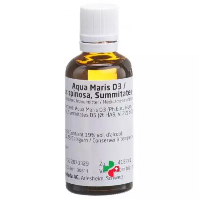 Weleda Aqua Maris D 3/Prunus spinosa Summitates D 5 Dil 50 мл Weleda Aqua Maris D 3/Prunus spinosa Summitates D 5 Dil 50 мл