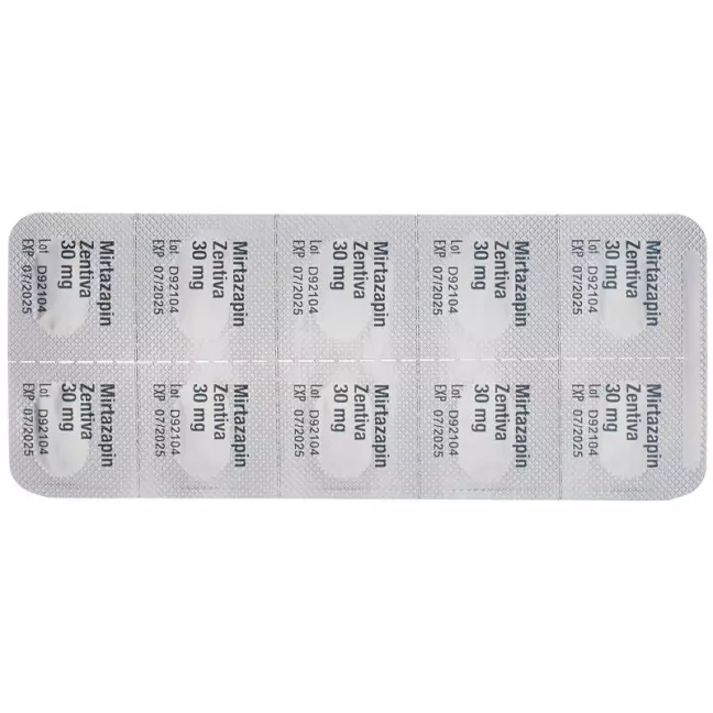 MIRTAZAPIN Zentiva Filmtabl 30 mg