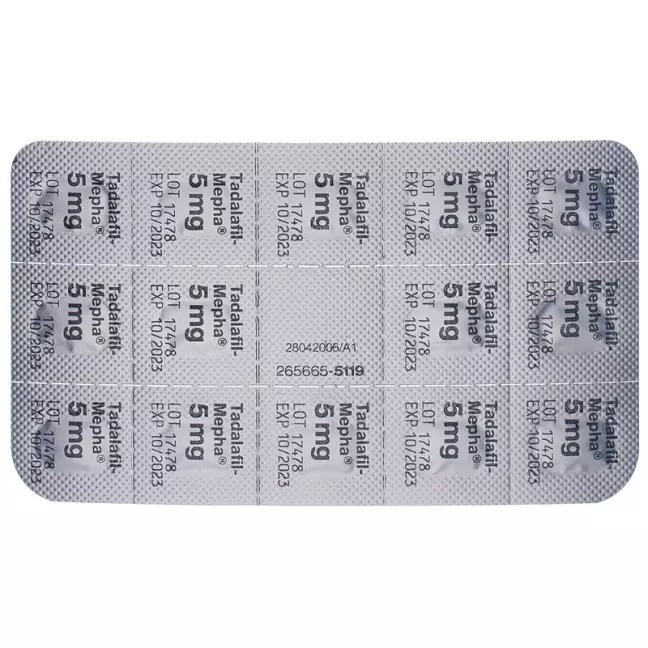 Tadalafil-Mepha Filmtabl 5 мг 84 шт