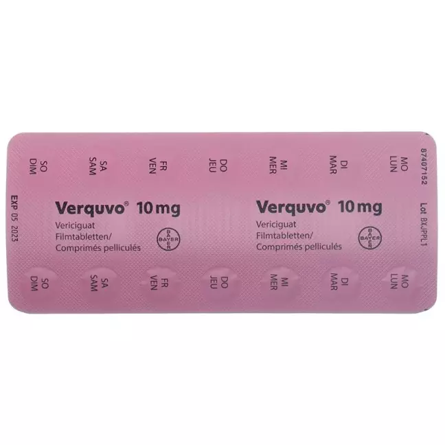 VERQUVO плівка таблетки 10 мг VERQUVO плівка таблетки 10 мг