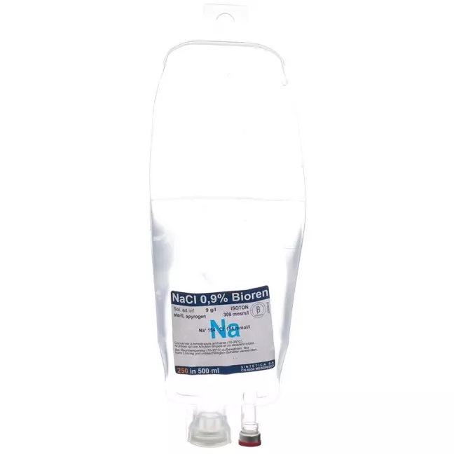 NACL Bioren 0.9 % 250ml in 500ml Btl