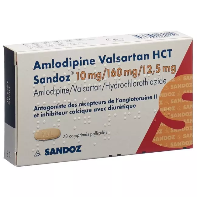 Amlodipin Valsartan HCT Sandoz Filmtabl 10мг/160мг/12,5мг 98 шт.