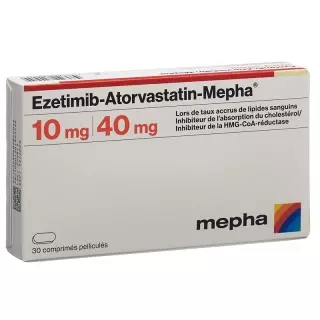 ЕЗЕТІМІБ Аторваст Мефа плівка табл. 10 мг/40 мг