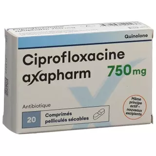 Ципрофлоксацин Аксафарм Filmtabl 750 мг 20 шт