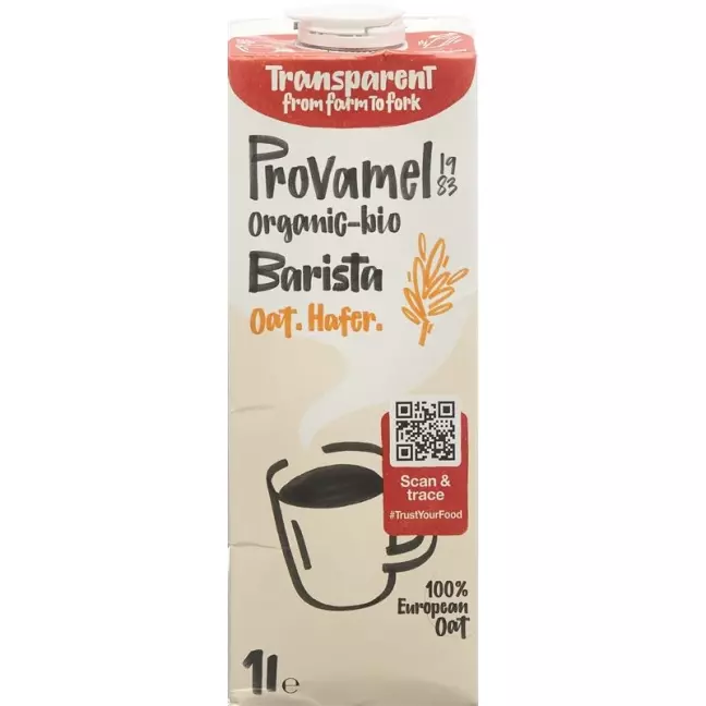 Напиток Provamel овсяный Barista Organic 1л Напиток Provamel овсяный Barista Organic 1л