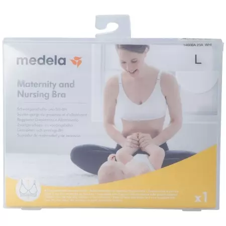 MEDELA Schwangerschafts- und Still BH L weiss MEDELA Schwangerschafts- und Still BH L weiss