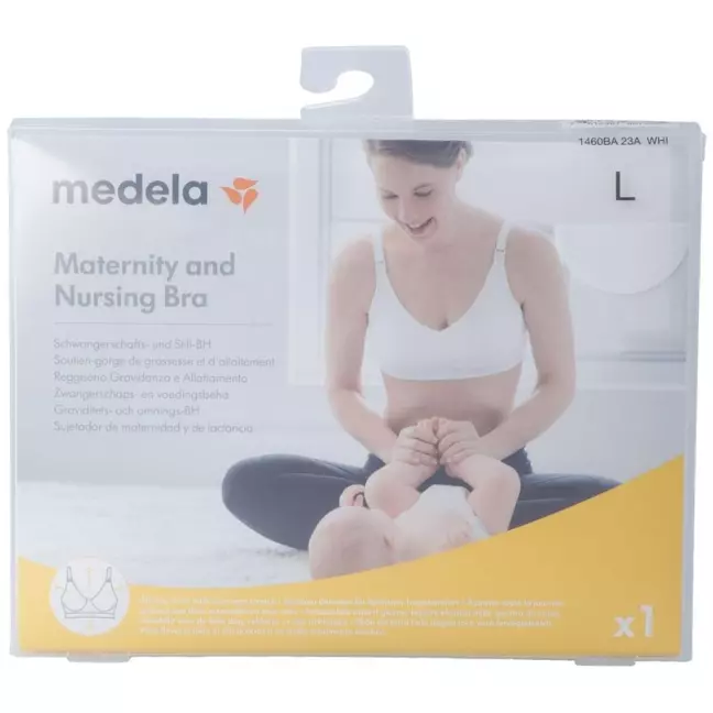 MEDELA Schwangerschafts- und Still BH L weiss MEDELA Schwangerschafts- und Still BH L weiss