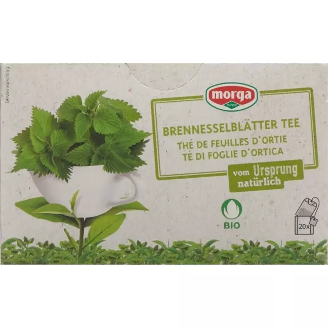 MORGA Brennesselblätter Tee m/H Bio Knospe MORGA Brennesselblätter Tee m/H Bio Knospe
