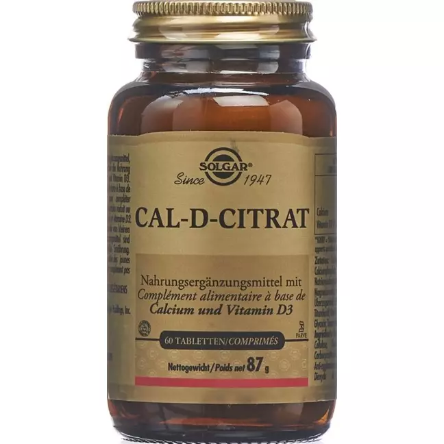 Solgar Cal-D-Citrate Tabl 60 шт