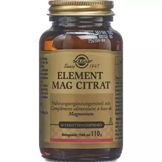 Solgar Element Mag Citrate Tabl Fl 60 шт