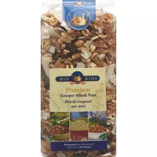 BioKing Premium Crunchy Muesli Nut Organic Bag 375 г