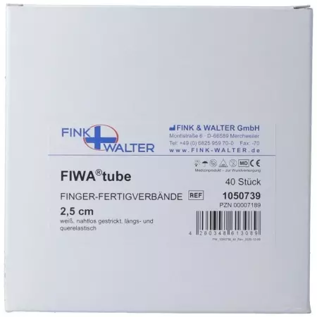 Бинти для пальців трубчасті FIWA 2,5 см картон 40 шт