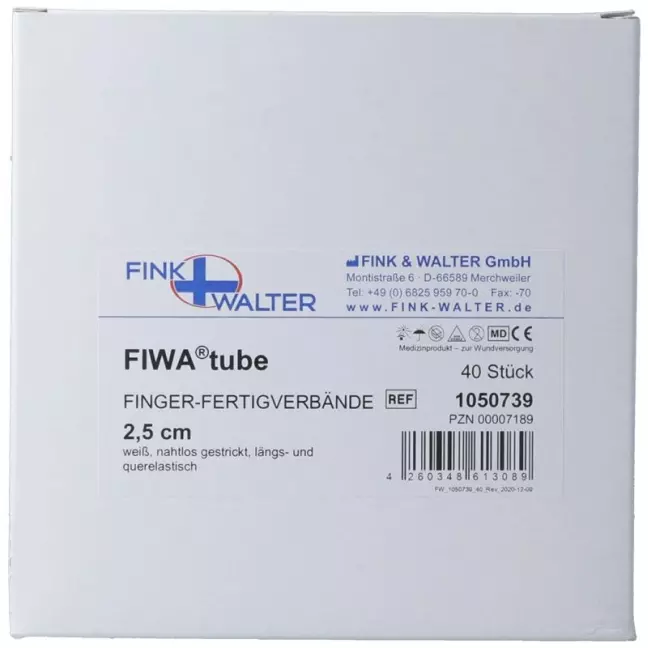 Бинти для пальців трубчасті FIWA 2,5 см картон 40 шт
