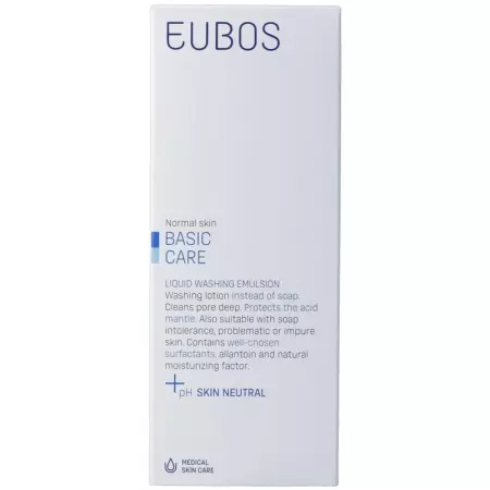 Рідке мило Eubos без запаху блакитний флакон 200 мл