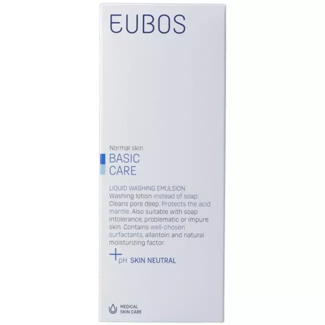 Рідке мило Eubos без запаху блакитний флакон 200 мл