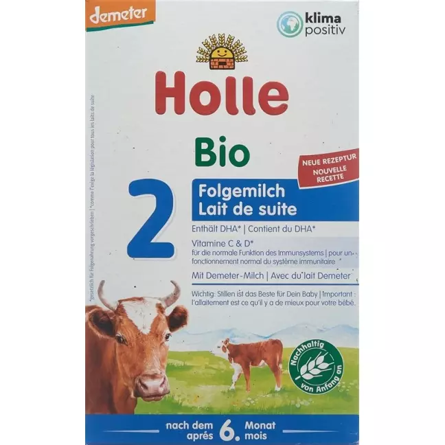 Органічне наступне молоко Holle 2 Plv 600 г