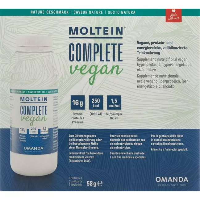 Moltein Complete Vegan Nature 6 FL 58 г