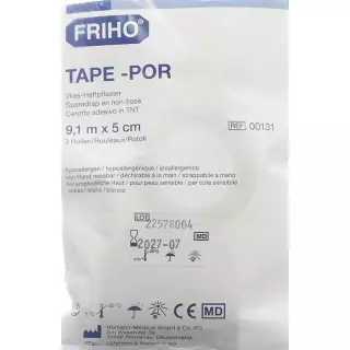 FRIHO-POR Vlies-Heftpflaster 5cmx9.1m